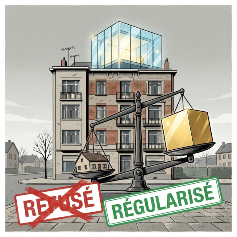 Le « cube » de la chaussée de Bruxelles : quand le fait accompli paie